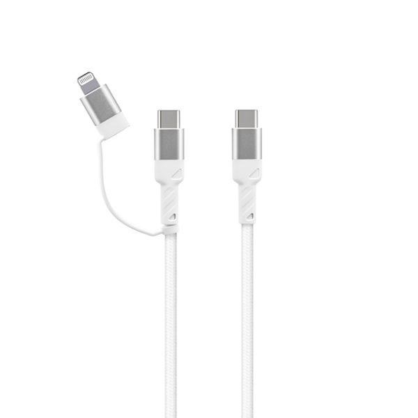 2-in-1 USB-C Cable (C-C 60W + C-L 27w)