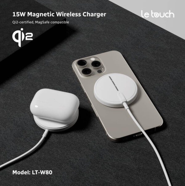 LT-W80 15w magnetic wireless charger