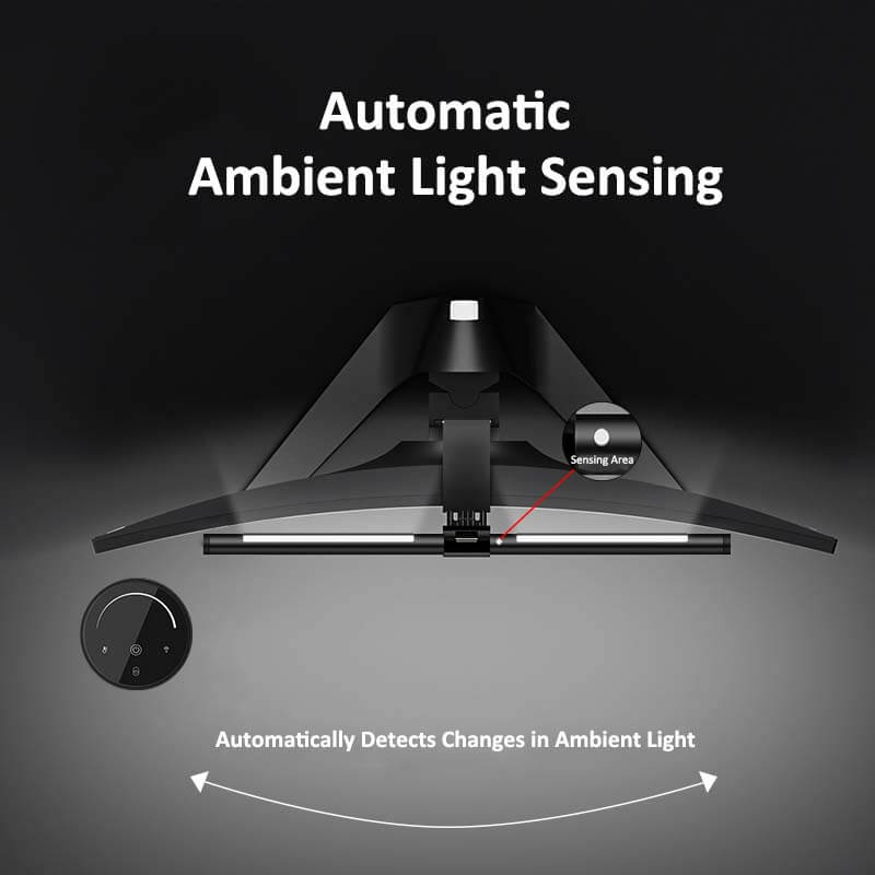 Dual Light Source Monitor Light (RGB + Auto Dimming ) - LeTouch