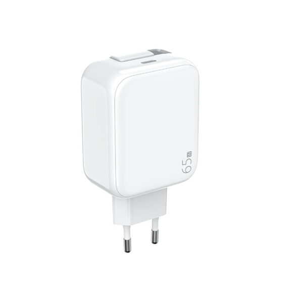 65W Wall Charger with Retractable Cable