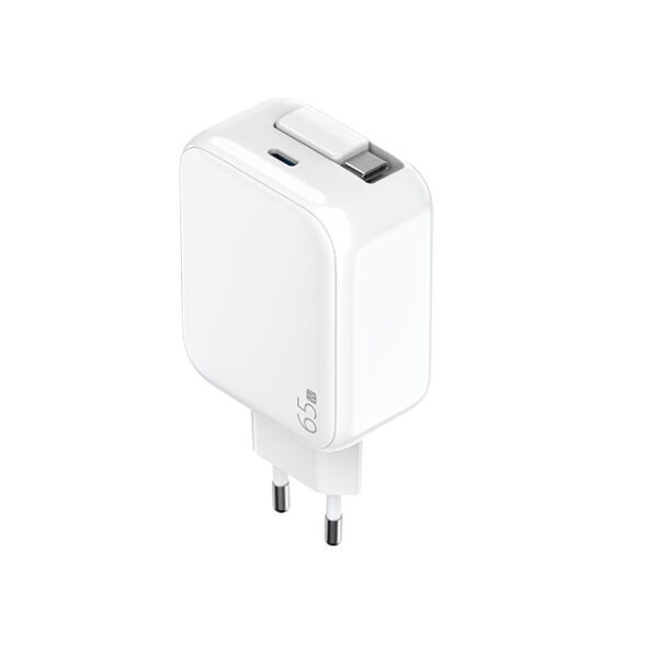 65W Wall Charger with Retractable Cable - Image 3