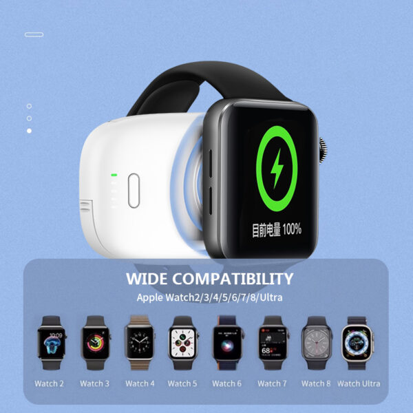 Slim 1200mAh Magnetic Wireless Power Bank for iWatch - Image 7