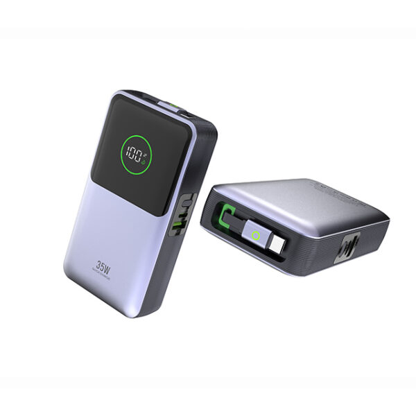 10,000mAh PD35W Retractable Power Bank - Image 3