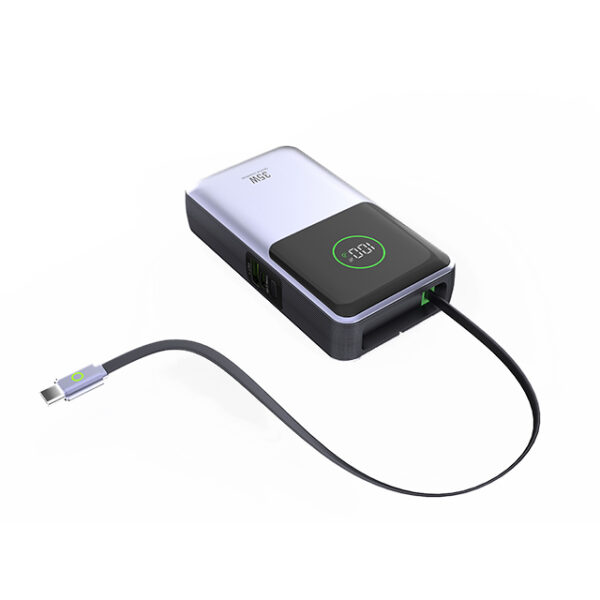 10,000mAh PD35W Retractable Power Bank - Image 4