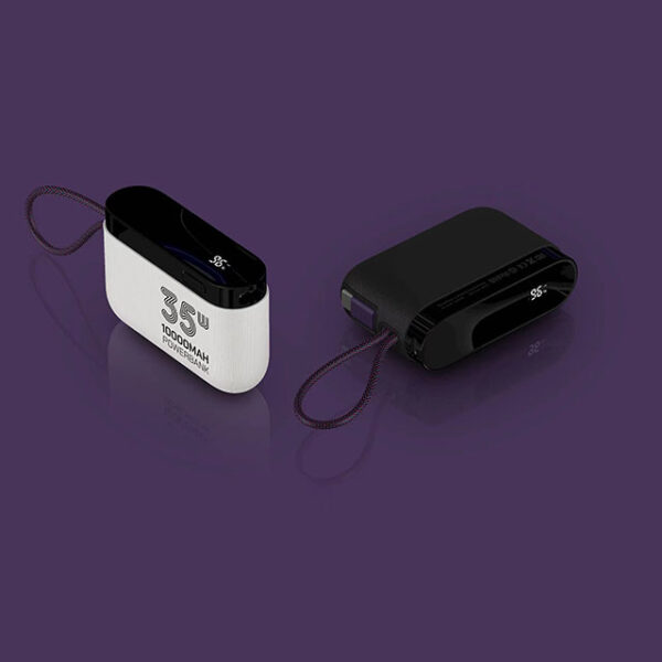 10,000mAh PD35W Built-in Cable Power Bank - Image 5