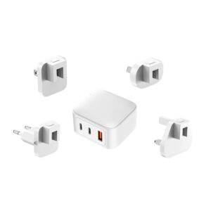65W GaN PD3.0 Travel Charger  2 -USB-C + 1 - USB-A