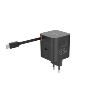 65W GAN Charger  with Retractable Cable
