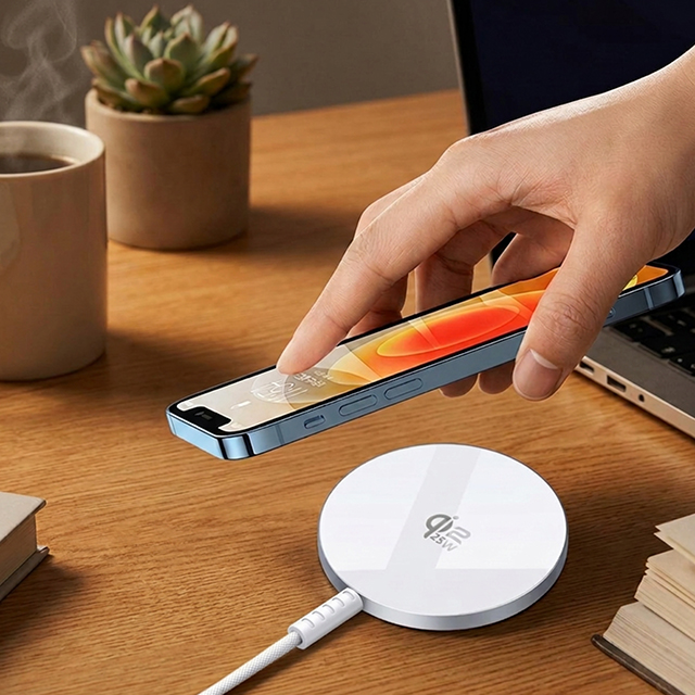 Qi2.2 Magnetic Wireless Charger with Aluminum Stand - Image 5