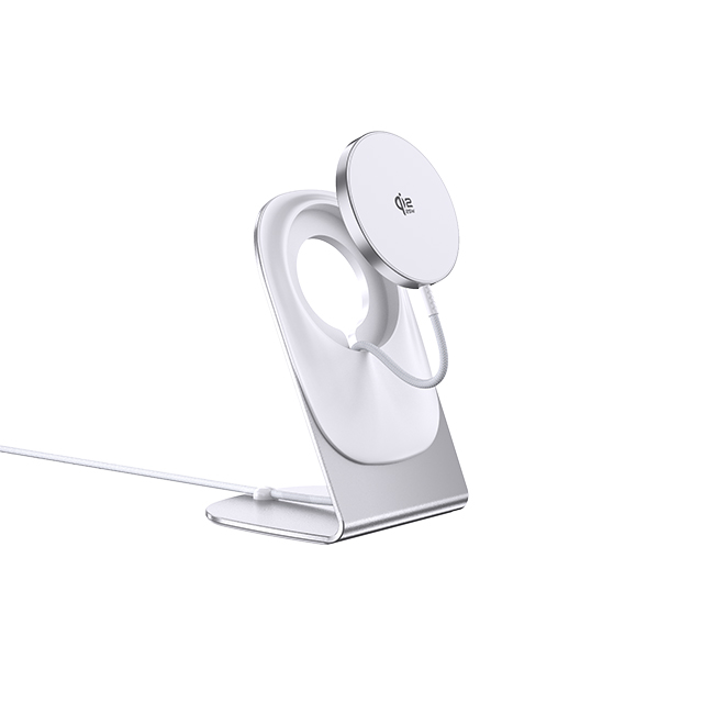 Qi2.2 Magnetic Wireless Charger with Aluminum Stand